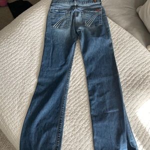 Dojo 7 for all mankind wide leg jeans